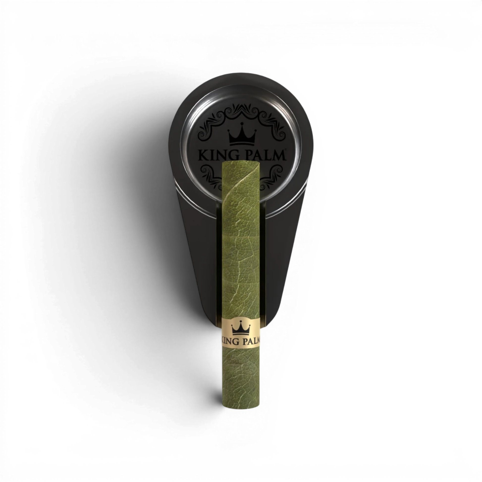 Pief-Leaf® King Palm Single Roll Ashtray Silver