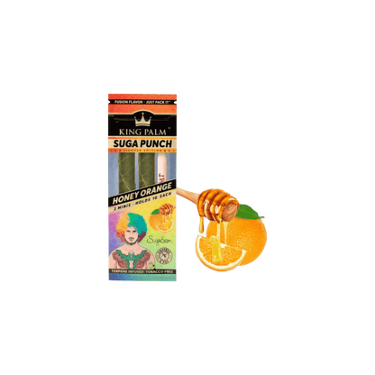 King Palm Mini Suga Punch – 2 natürliche, handgerollte Palmblatthülsen mit Aroma.