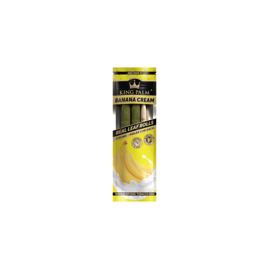 King Palm 2 Slim Rolls Banana Cream