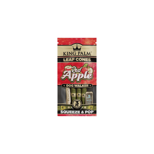 King Palm Dog Walker Cones Red Apple 3er-Pack