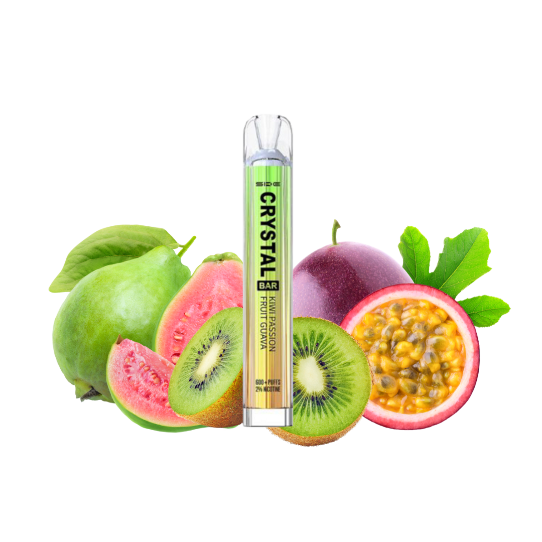 Crystal Bar 20 mg Nikotin (600 Züge) - Kiwi passion fruit guava