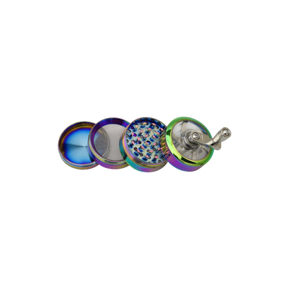 Kurbelgrinder "Rainbow", 4-tlg., 41 x 51 mm