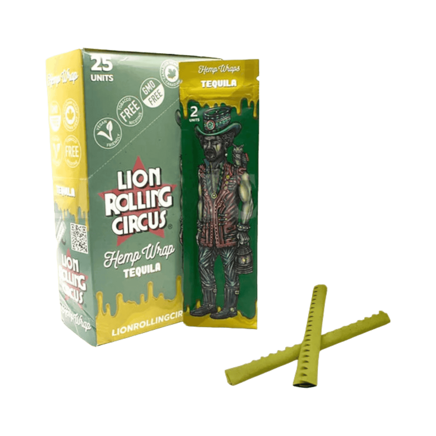Lion Rolling Circus Tequila Hemp Wraps 2 Stück