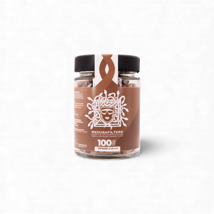 6 mm Glasfilter mit Kokos Aktivkohlefüllung