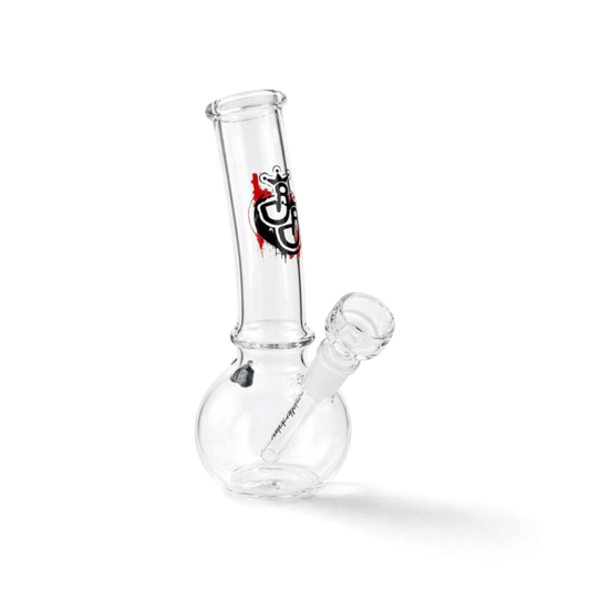 Mini Glasbong Globe 18 cm aus Borosilikatglas bei Pief-Leaf®