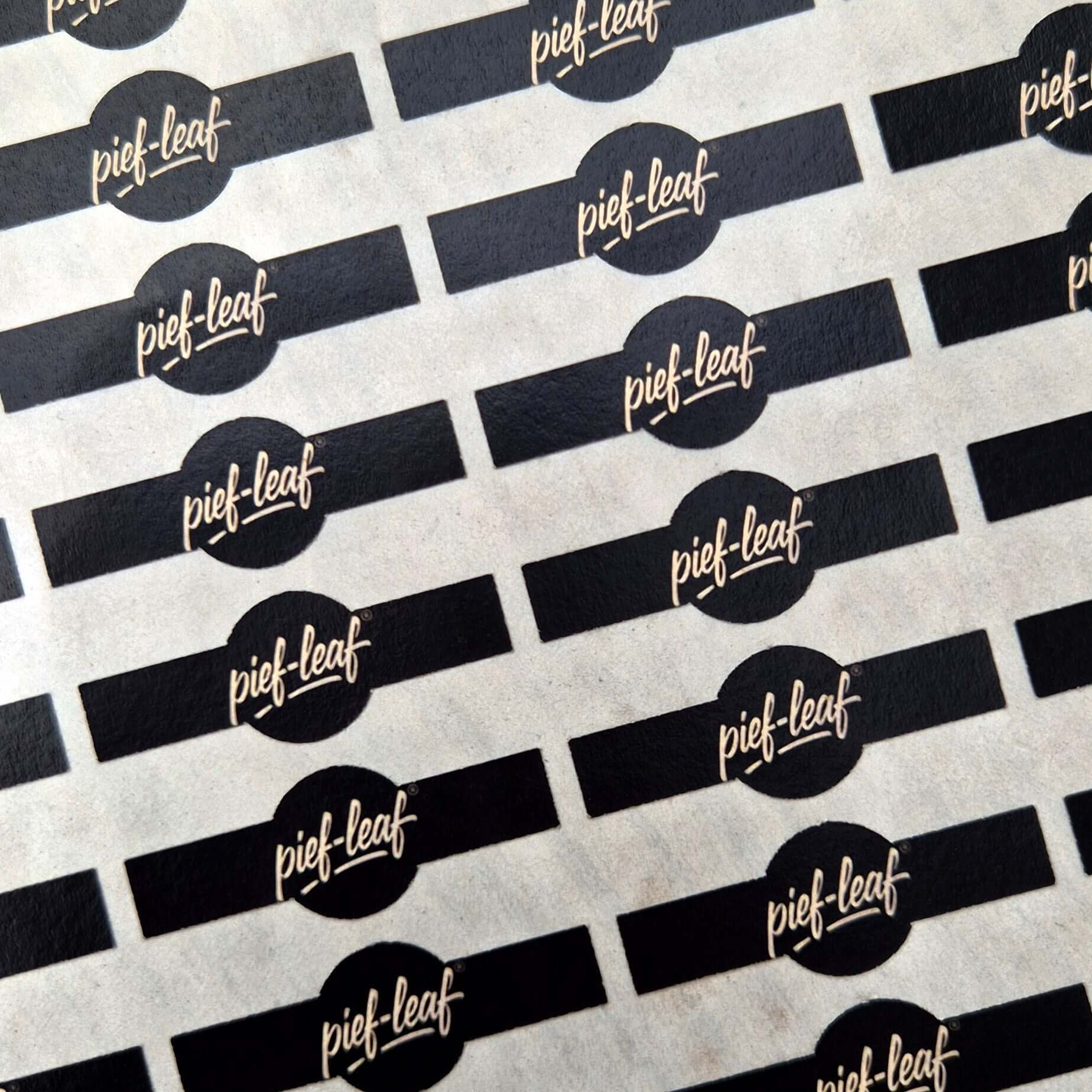 Glas Tip Banderolen 9er-Set Pief-Leaf® auf Stickerbogen