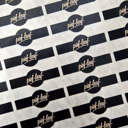 Glas Tip Banderolen 9er-Set Pief-Leaf® auf Stickerbogen
