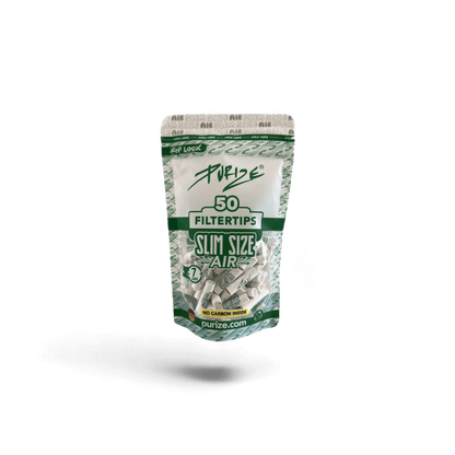 PURIZE® Air Filter Slim Size 7 mm Weiß ohne Aktivkohle – Zellstofffilter