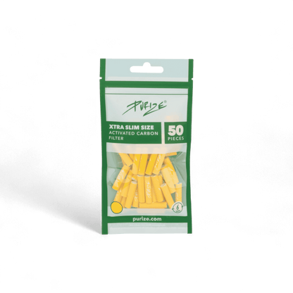 PURIZE® Aktivkohlefilter XTRA Slim Size 6mm – milder Rauchgenuss – Pief-Leaf®