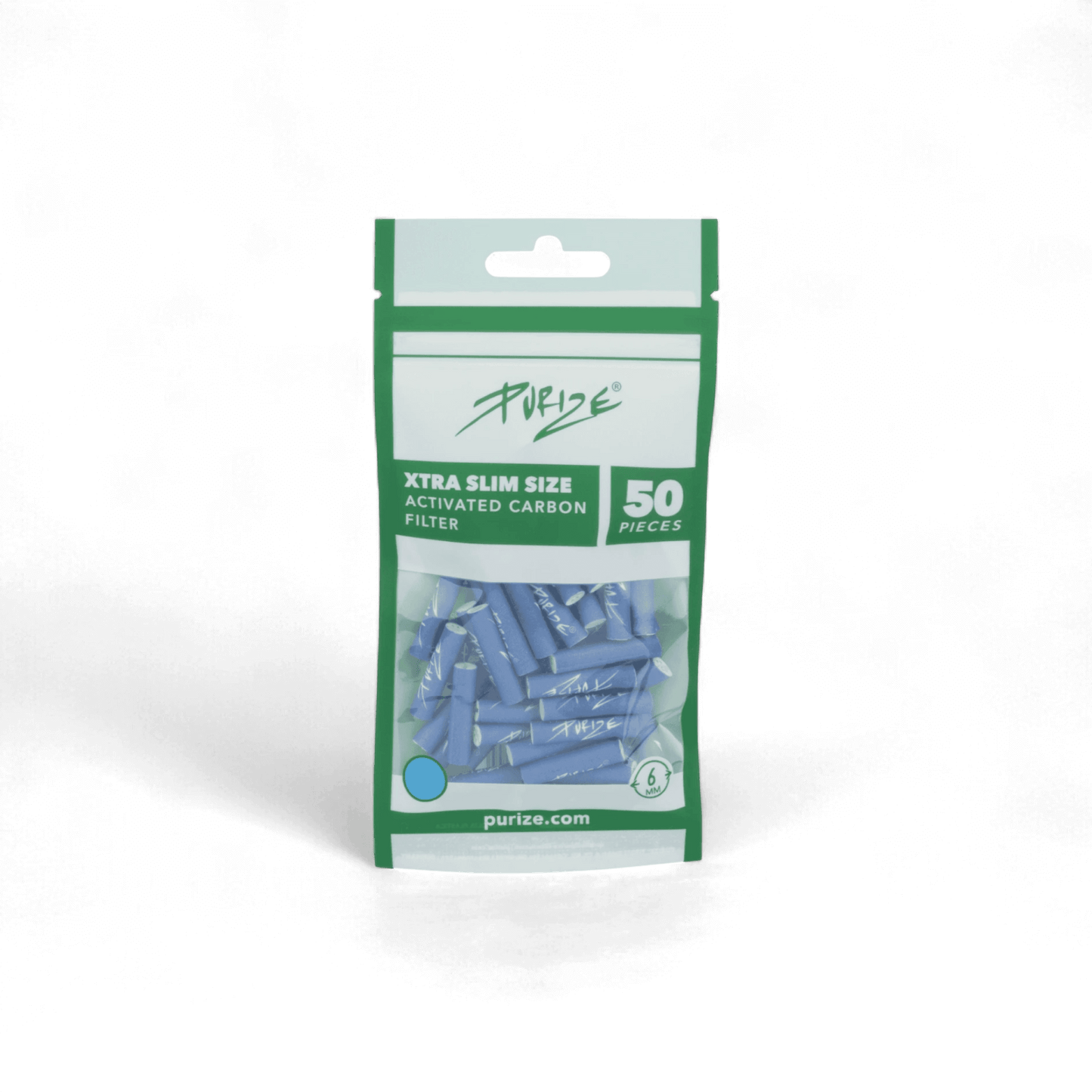 PURIZE® Aktivkohlefilter XTRA Slim Size 6mm – Made in Germany – Pief-Leaf®