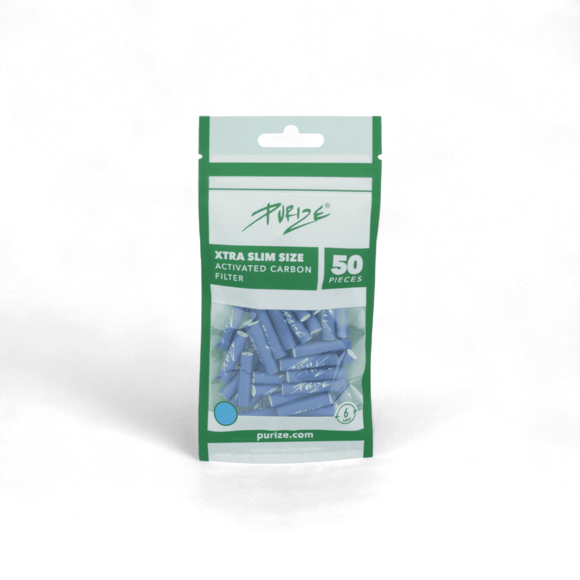 PURIZE® Aktivkohlefilter XTRA Slim Size 6mm – Made in Germany – Pief-Leaf®