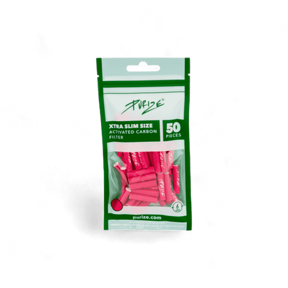 PURIZE® Aktivkohlefilter XTRA Slim Size 6mm – 50 Stück – Pief-Leaf®
