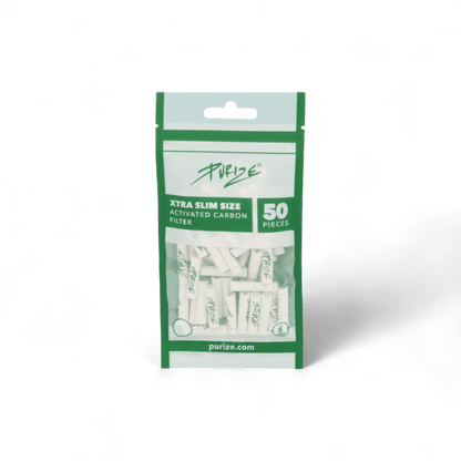 Aktivkohlefilter XTRA Slim Size 6mm – Zip-Beutel mit 50 Stück – Pief-Leaf®