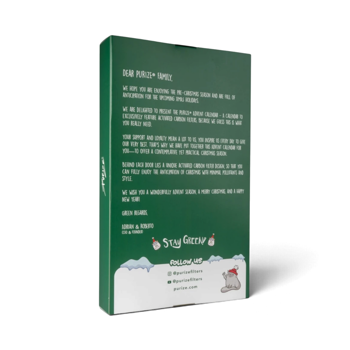 PURIZE® Adventskalender mit 65 XTRA Slim und 55 Regular Filtern