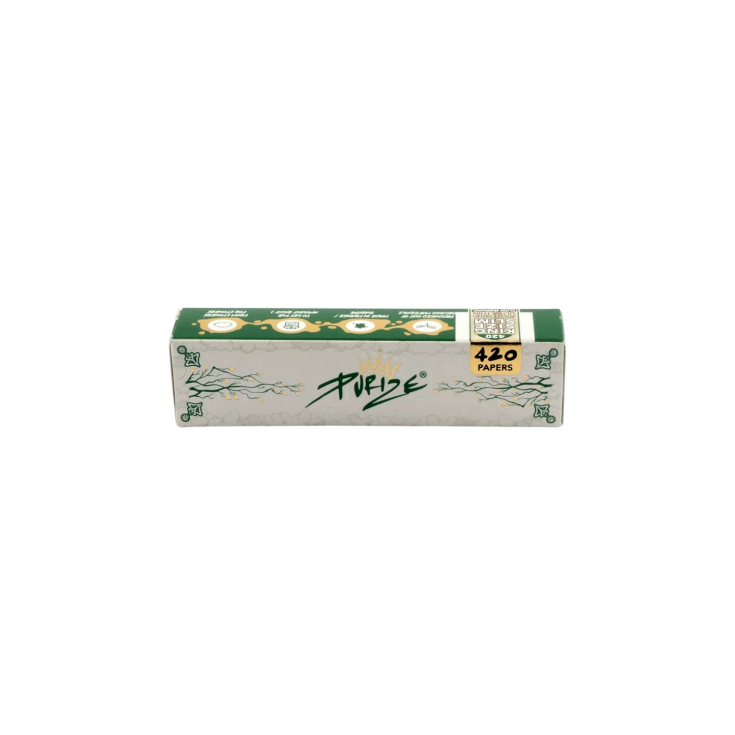 PURIZE King Size Slim Papers unbleached Box á 420 Blatt