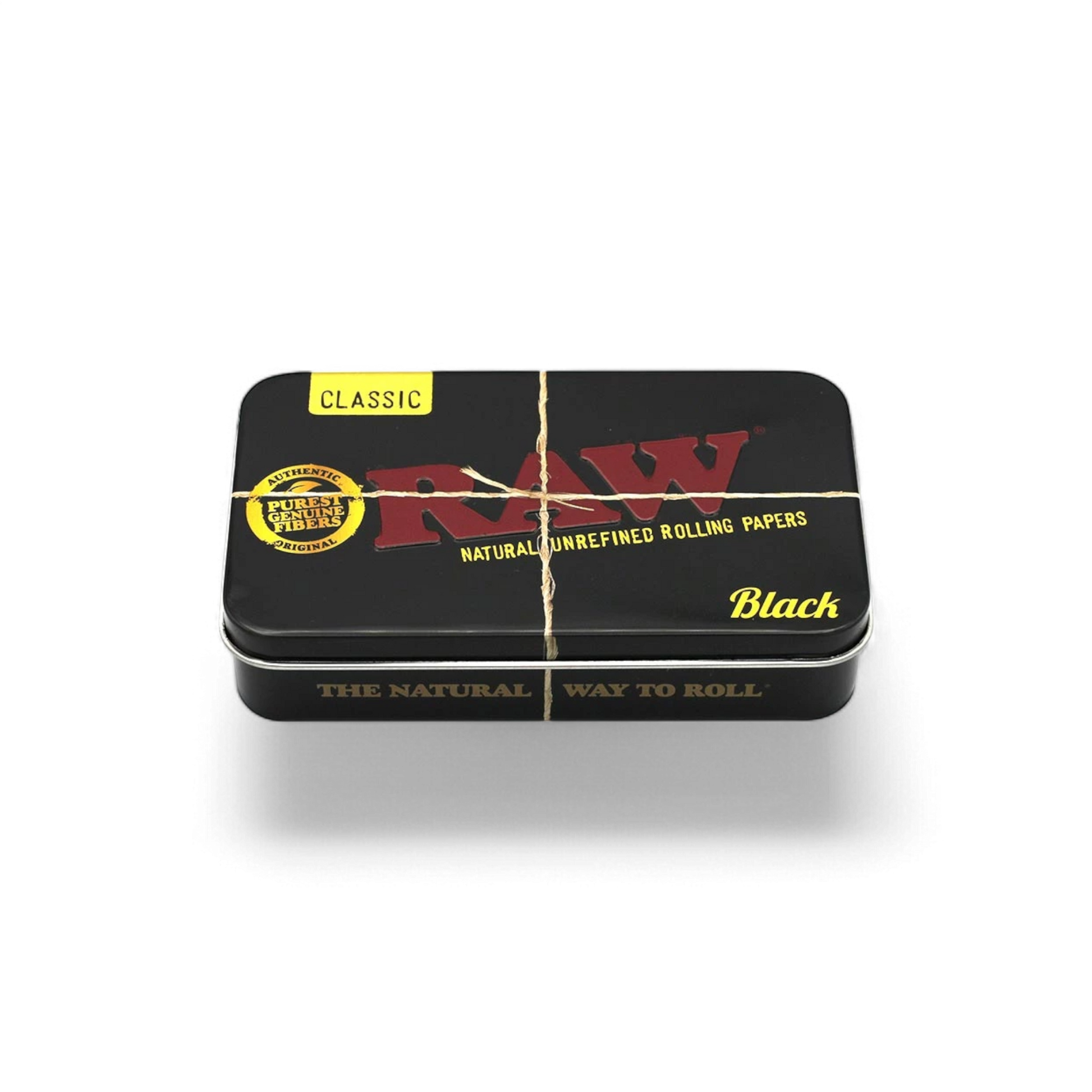 RAW® Tin Case für 6 Cones King Size, robuste Metallbox im klassischen RAW®-Design.