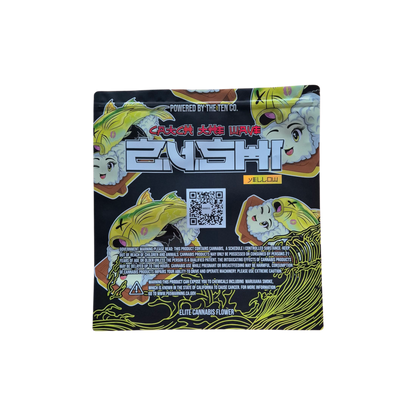 1x THE TEN co. Yellow Zushi mylar bag