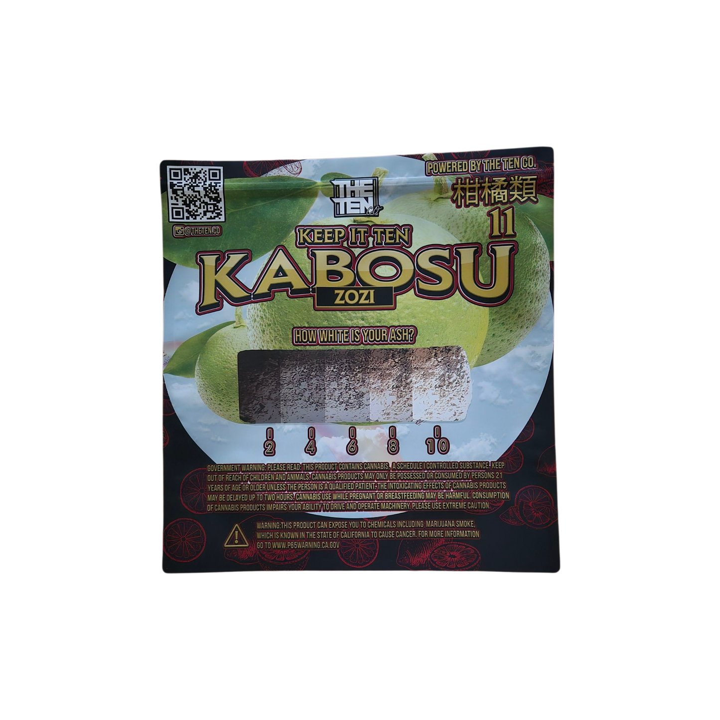 1x THE TEN co. Kabosu ZOZI Mylar Bag 454g - Leer