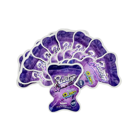 100x Runtz gummies berries Mylar Bag - Leer
