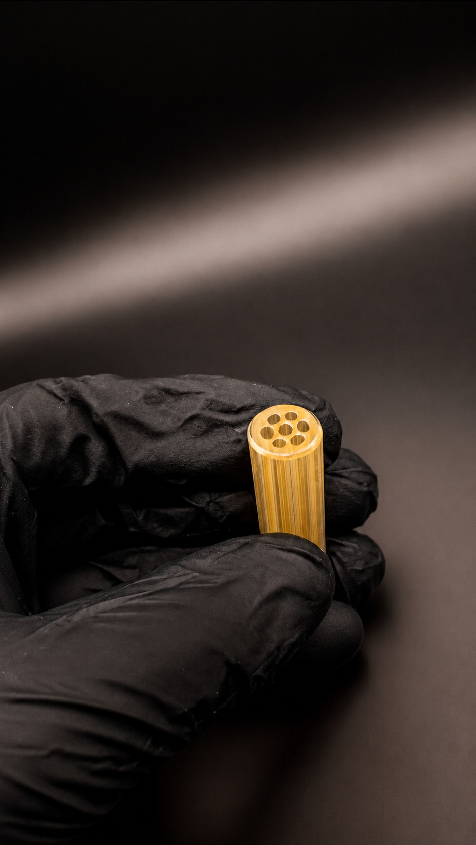 Glas Tip „Fume“ – 7 Hole – Handcrafted