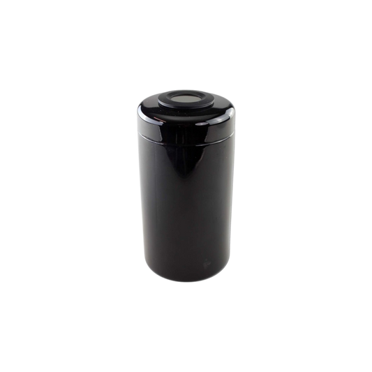 Violettglasdose m. Thermo- + Hygrometer 500ml