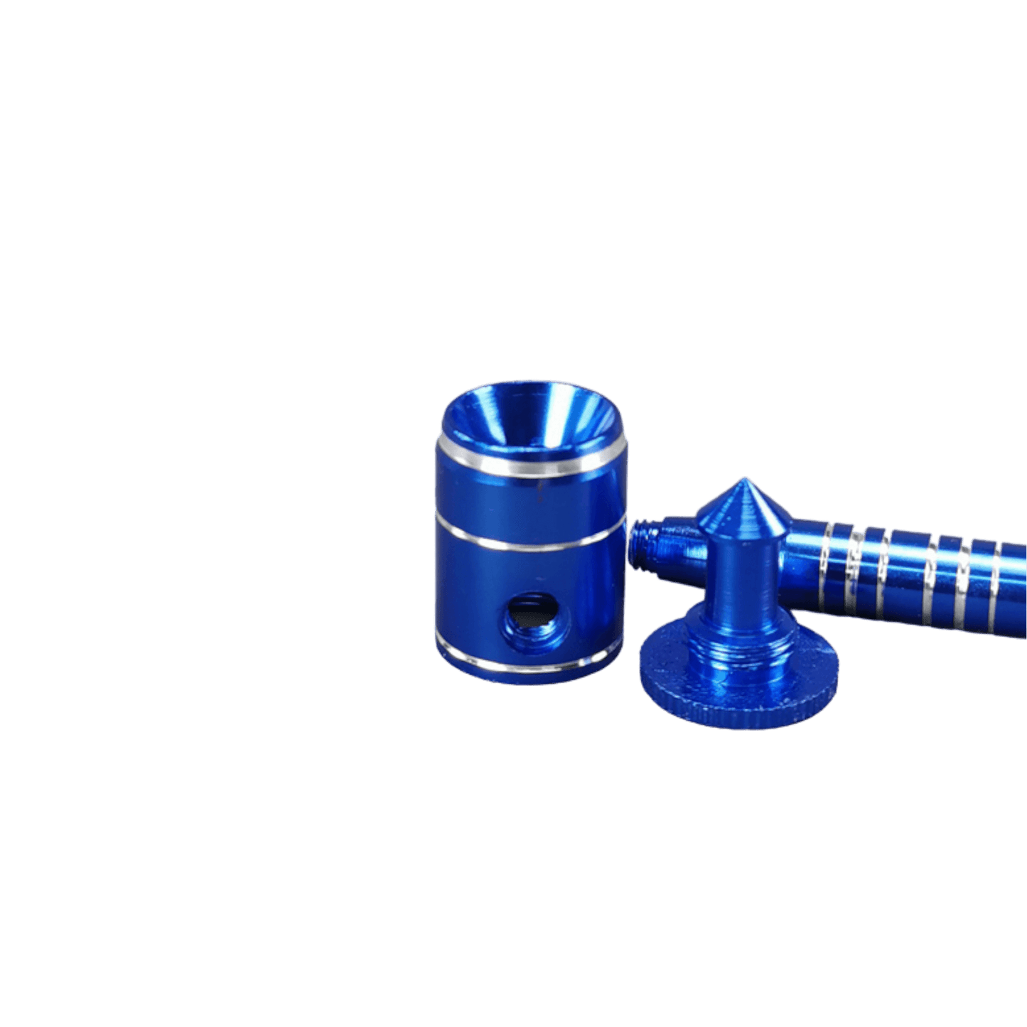 Aluminium Schraubpfeife ohne Sieb