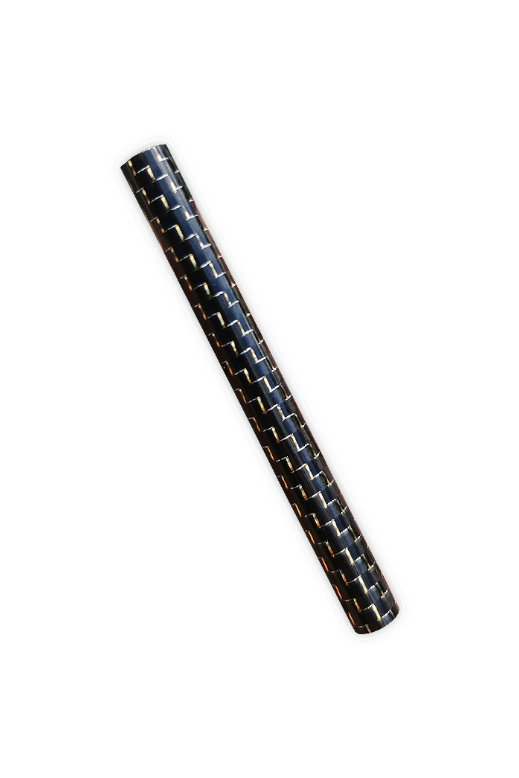 7cm Carbon Ziehrohr glänzend - Ziehröhrchen