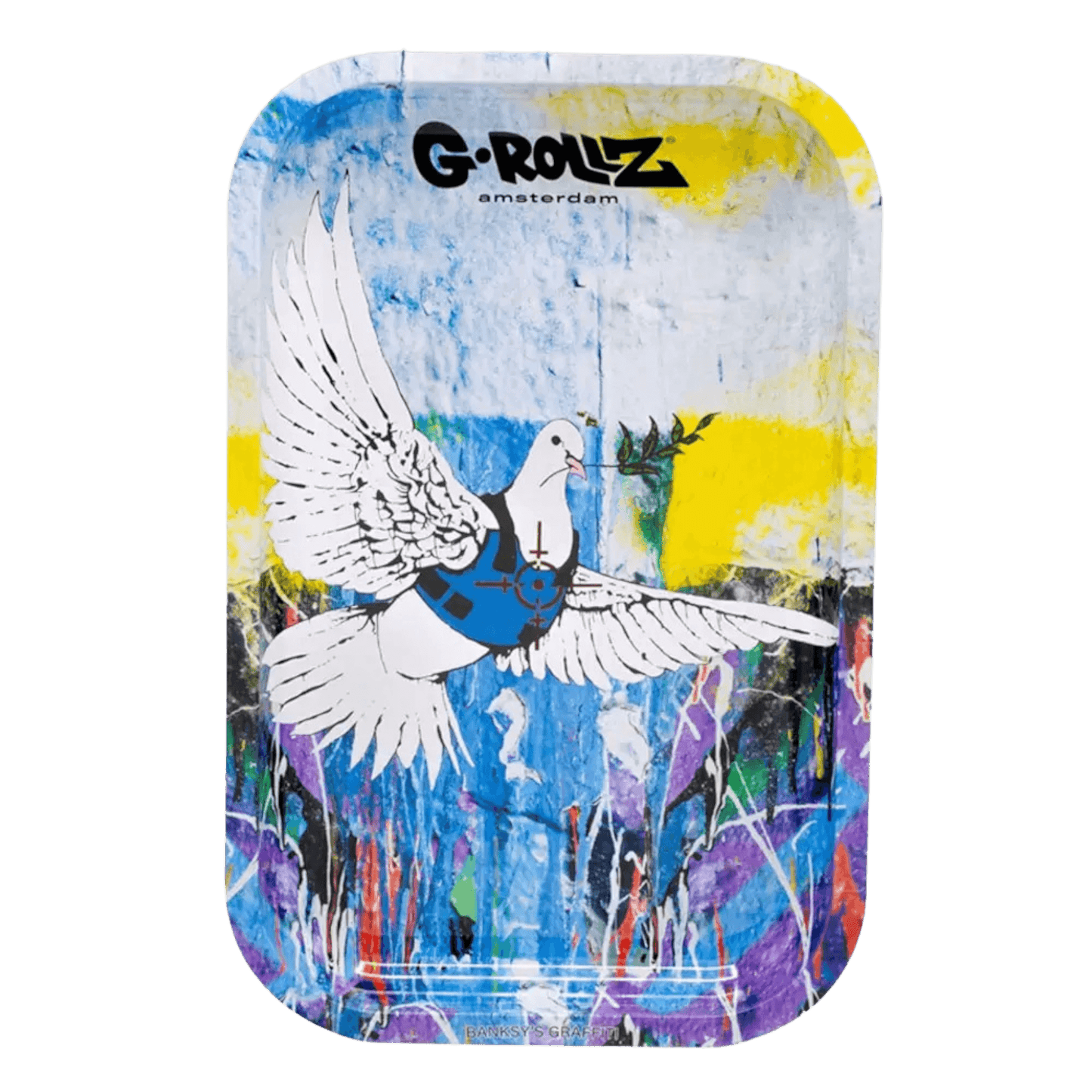 G-ROLLZ Rolling Tray Bulletproof Dove mittelgroß 17,5x27,5 cm