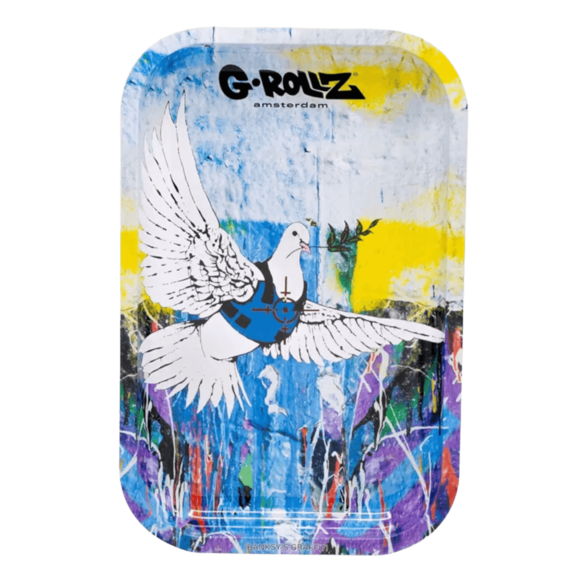 G-ROLLZ Rolling Tray Bulletproof Dove mittelgroß 17,5x27,5 cm