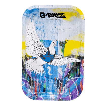 G-ROLLZ Rolling Tray Bulletproof Dove mittelgroß 17,5x27,5 cm