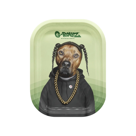 G-ROLLZ Rolling Tray Rap aus Metall 14x18 cm Produktfoto