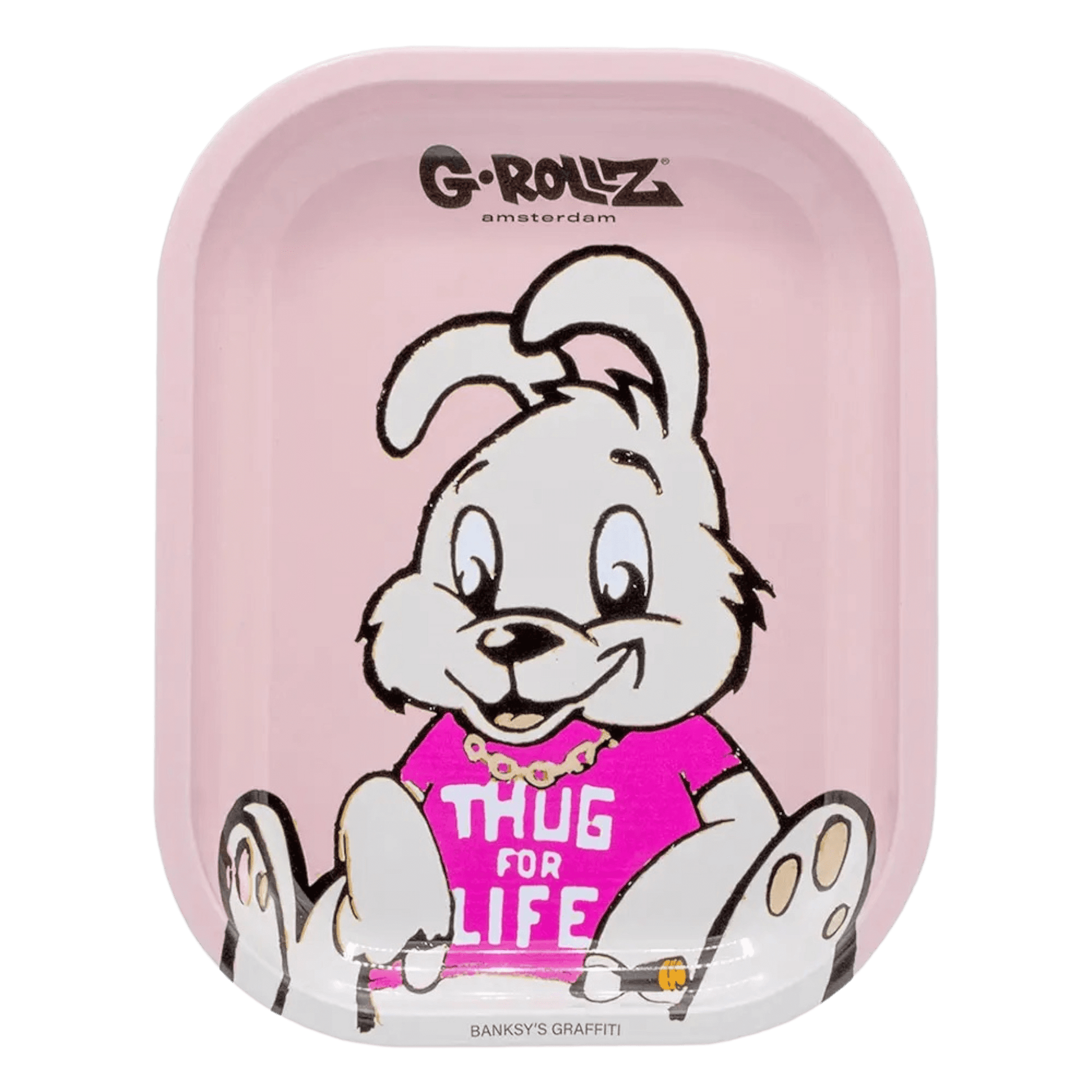 G-ROLLZ Rolling Tray Thug for Life aus Metall 14x18 cm