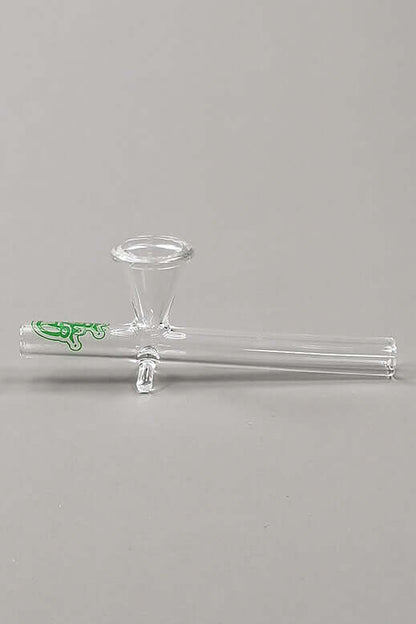 Glaskawumm konisch - 10cm aus Borosilikatglas, ideal für Raucher, mit konischem Kopf und 7mm Rohrdurchmesser.