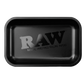 RAW Rolling Tray - "Murdered", Black Matte; klein 27,5 x 17,5 cm