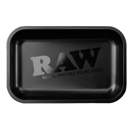 RAW Rolling Tray Black Matte Small aus Metall 27,5x17,5 cm