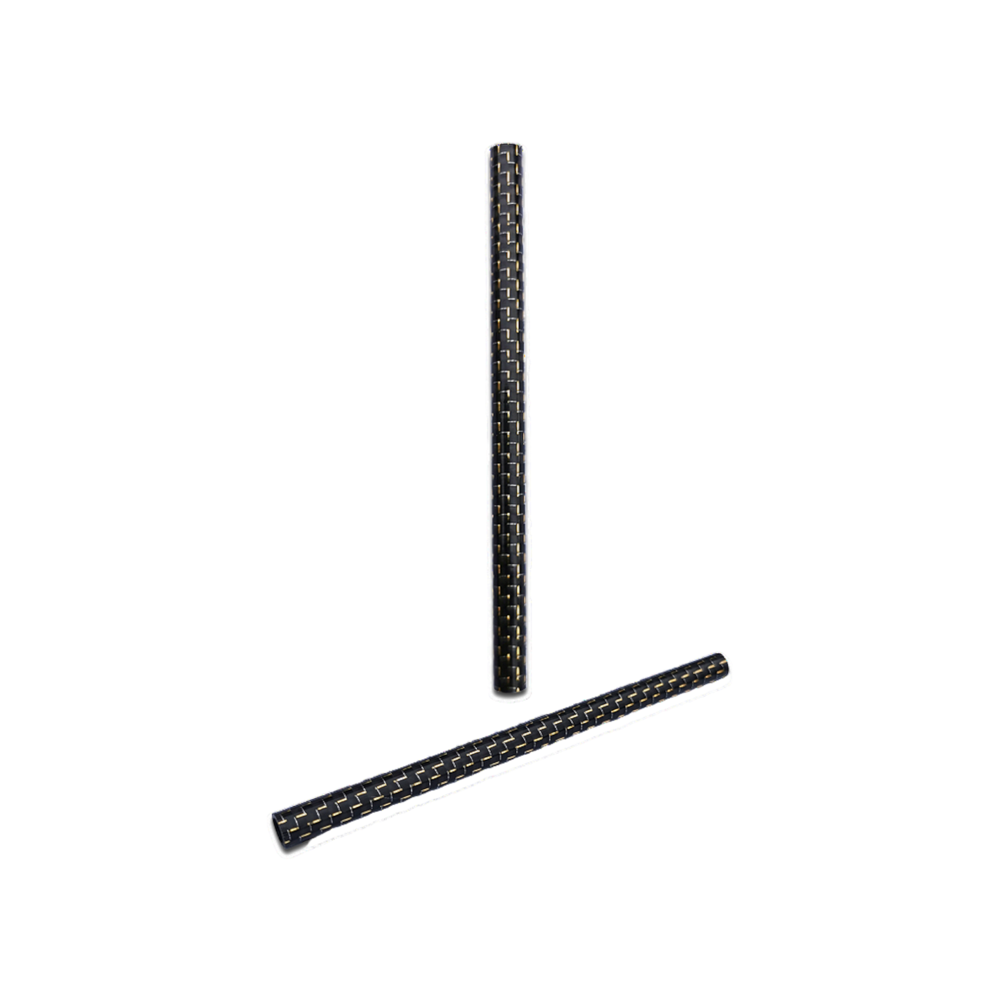 11cm Carbon Ziehrohr glänzend - Ziehröhrchen