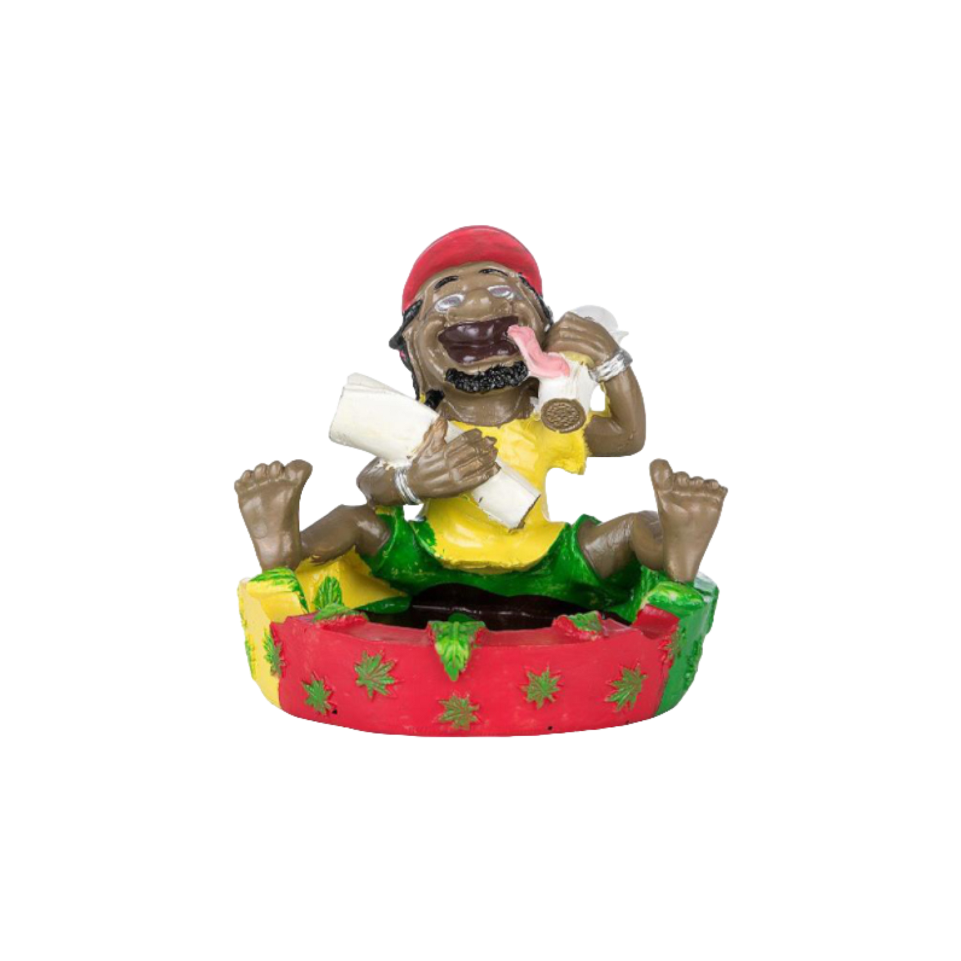 Aschenbecher Rasta Chillen Figur 13 cm