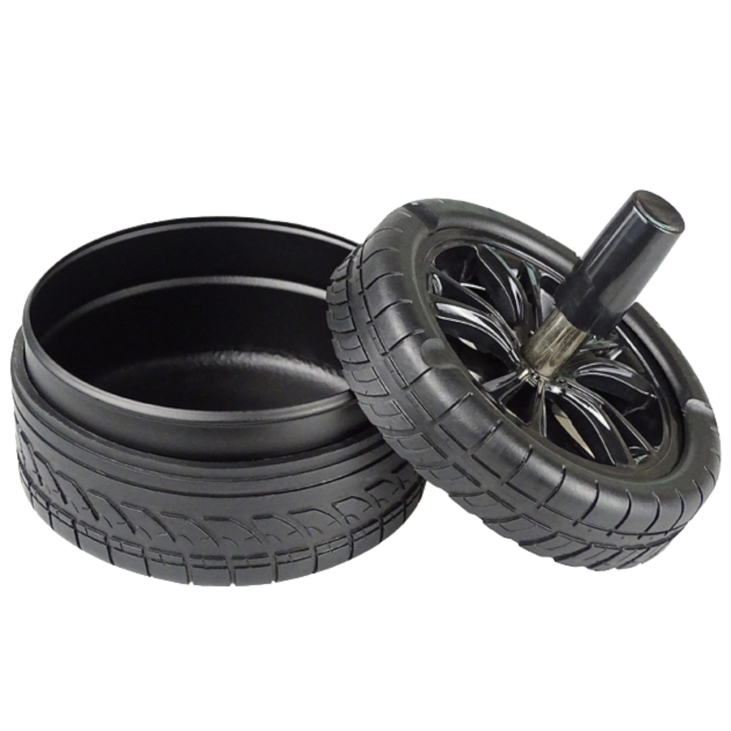 Dreh-Aschenbecher in Reifen-Optik