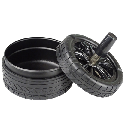 Dreh-Aschenbecher in Reifen-Optik