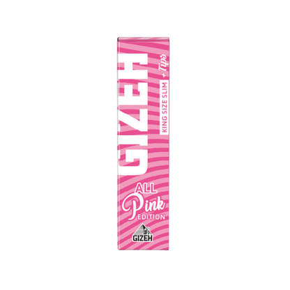 All Pink King Size Slim + Tips – Gizeh Papers bei Pief-Leaf®