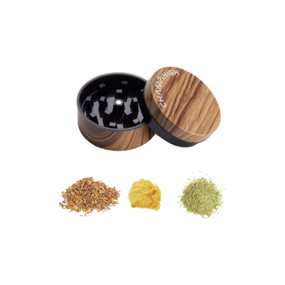 Grinder "Wood" Kunststoff, 2-tlg., Ø 5,5 cm