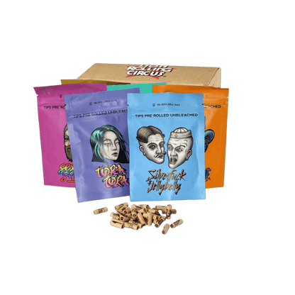 Lion Rolling Circus prerolled Tips 6mm ungebleicht
