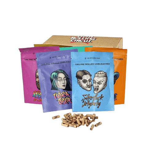 Lion Rolling Circus prerolled Tips 6mm ungebleicht