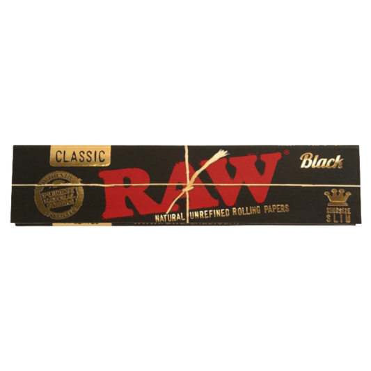 RAW Classic King Size Black Slim, je 32 Blatt