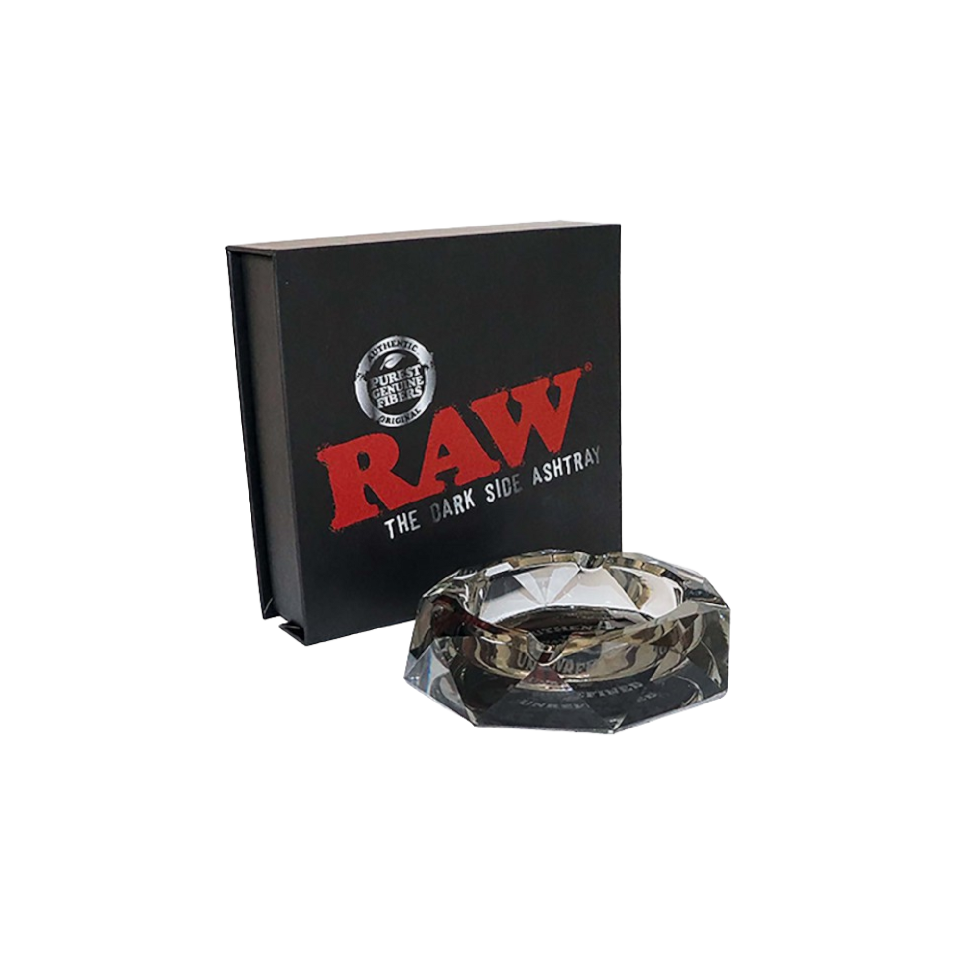 RAW THE DARK SIDE Kristallaschenbecher in Grautönen