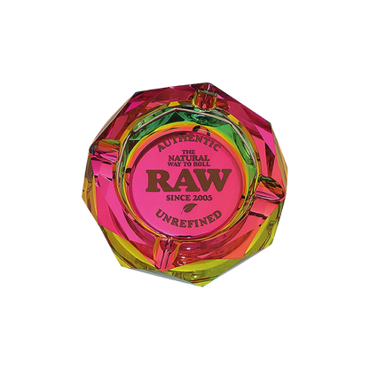 RAW RAINBOW Aschenbecher aus Kristallglas