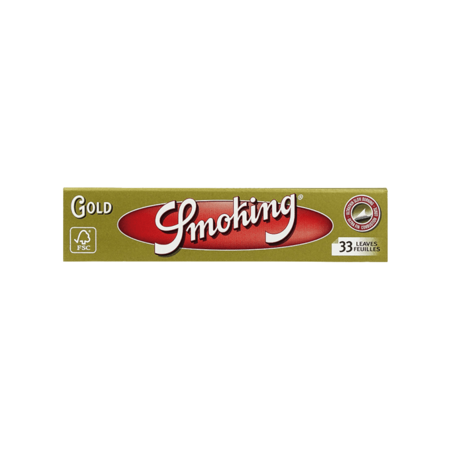 Smoking King Size Slim Gold Papers Packung