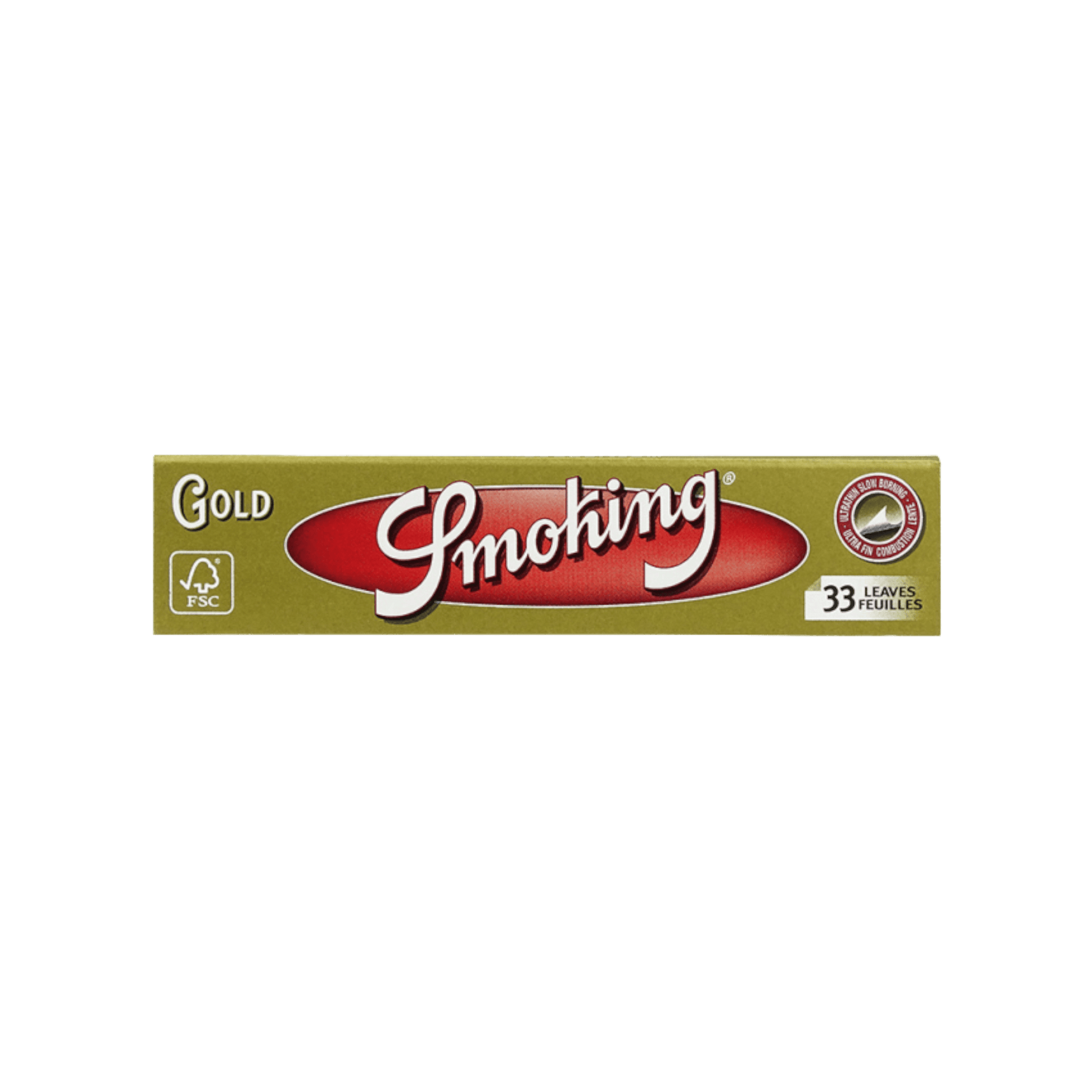 Smoking King Size Slim Gold Papers Packung