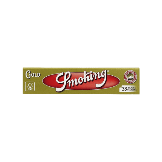 Smoking King Size Slim Gold Papers Packung